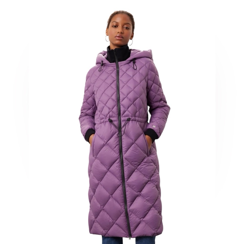 Soia & Kyo Purple Quilted Puffer Coat - Picture 3 of 11